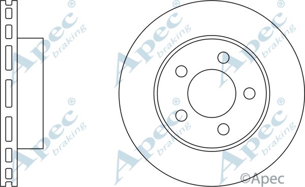 APEC BRAKING Тормозной диск DSK795